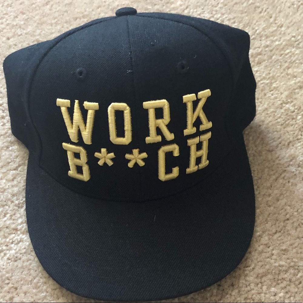 NWT “WORK B**CH” Britney Spears Black Hat
